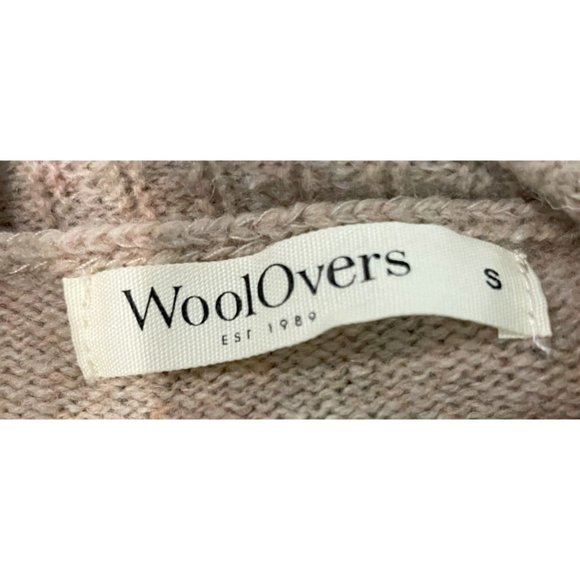 Woolovers Women's Beige Aztec Stripe Oversize Cardigan 100% Lambswool Sz S - Picture 3 of 6